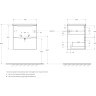 База под раковину BELBAGNO MARINO-CER-MINI-500-2C-SO-WO-P