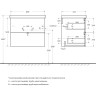 База под раковину BELBAGNO DUE-600-2C-SO-RN-P подвесная с двумя выкатными ящиками Rovere Nature 600x422x500