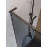 Душевая перегородка BELBAGNO UNO-L-1-TB-80-GR-GM профиль оружейная сталь, стекло серое