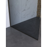 Душевая перегородка BELBAGNO UNO-L-1-TB-80-GR-GM профиль оружейная сталь, стекло серое