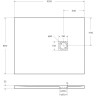 Душевой поддон из искусственного мрамора BELBAGNO TRAY-MR-UNO-AH-100/80-35-W-NO