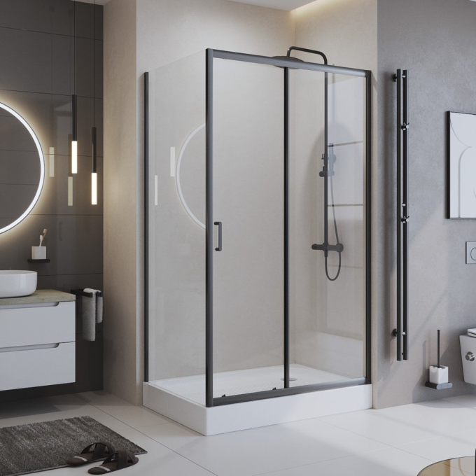Душевой уголок BELBAGNO UNO-195-AH-1-120/100-C-Cr