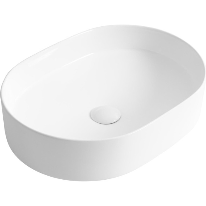 Раковина керамическая BELBAGNO BB1483 накладная, овальная, 500x370x135