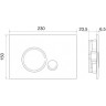 Смывная клавиша BELBAGNO SFERA BB015-SR-CHROME