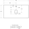 Столешница BELBAGNO KEP-90-CESTR