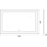 Зеркало BELBAGNO SPC-KRAFT-1085-685-TCH-WARM-NERO